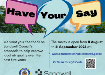 Sandwell Council shares draft plan to improve local air quality – have your say