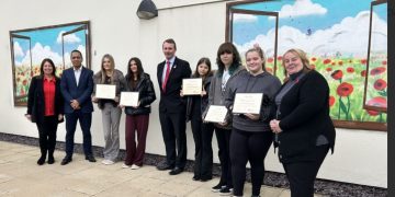 Young people’s artwork unveiled at Sandwell Valley Crematorium courtyard