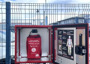 Sandwell businesses donate life-saving bleed control kits and defibrillator to boost safety